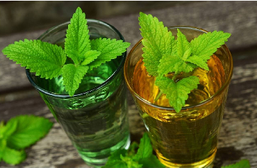 Two Glasses of herbal Teas