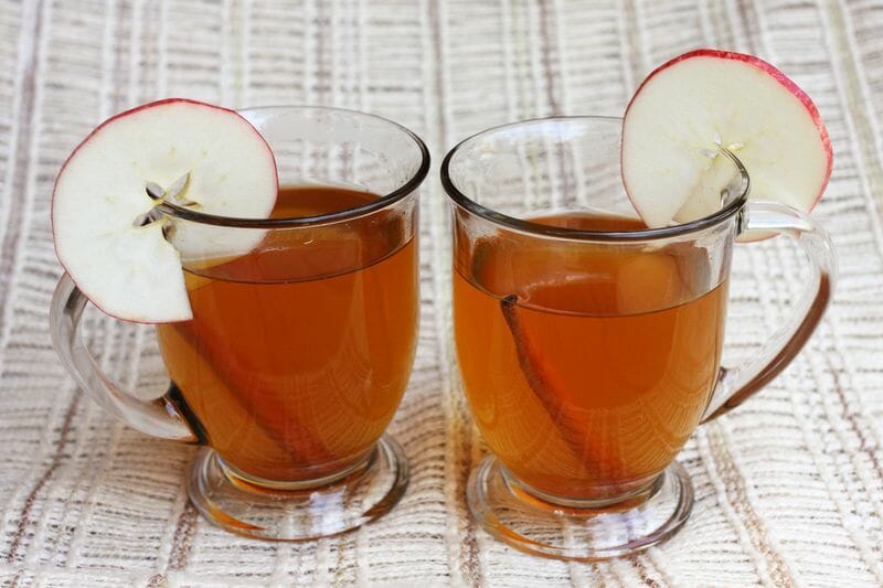 warm apple juice for constipation