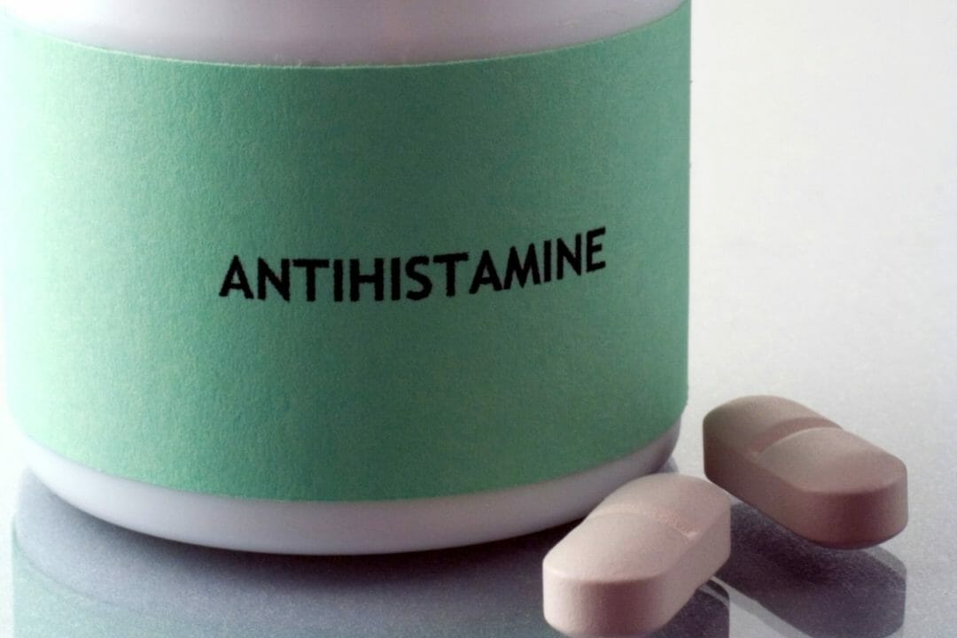 Taking oral antihistamines