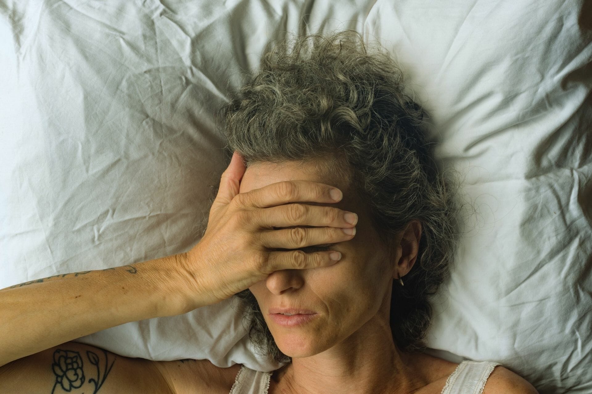 woman having insomnia