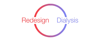 A circle with the words redesign and dialysis.